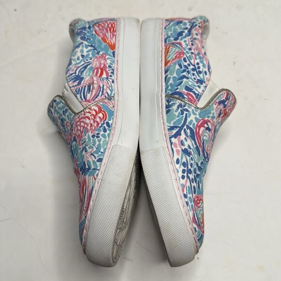 Lilly Pulitzer Treasure Trove Slip-on Julie Sneakers S-284 Sz 7 - Picture 2 of 7